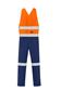 HI VIS ACTION BACK COTTON DRILL OVERALLS WITH REFLECTIVE TWO TONE