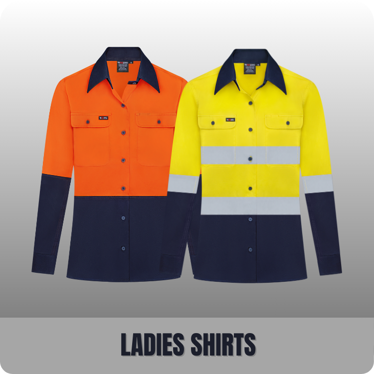 RIGGERS WORKWEAR LADIES WORKWEAR SHIRTS HI VIS REFLECTIVE