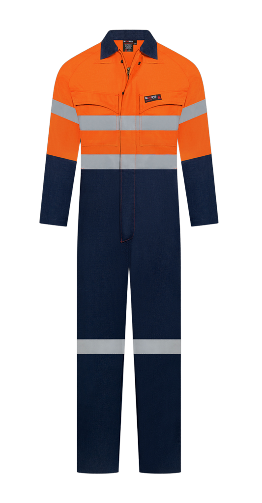 RIGGERS INHERENT FIRE RETARDANT HRC2 OVERALL WITH FR REFLECTIVE TWO TONE