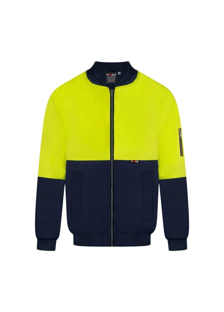 RIGGERS POLYESTER PU COATED FLYING JACKET WITH HOOD TWO TONE