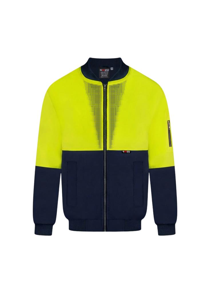 RIGGERS POLYESTER PU COATED FLYING JACKET WITH HOOD TWO TONE