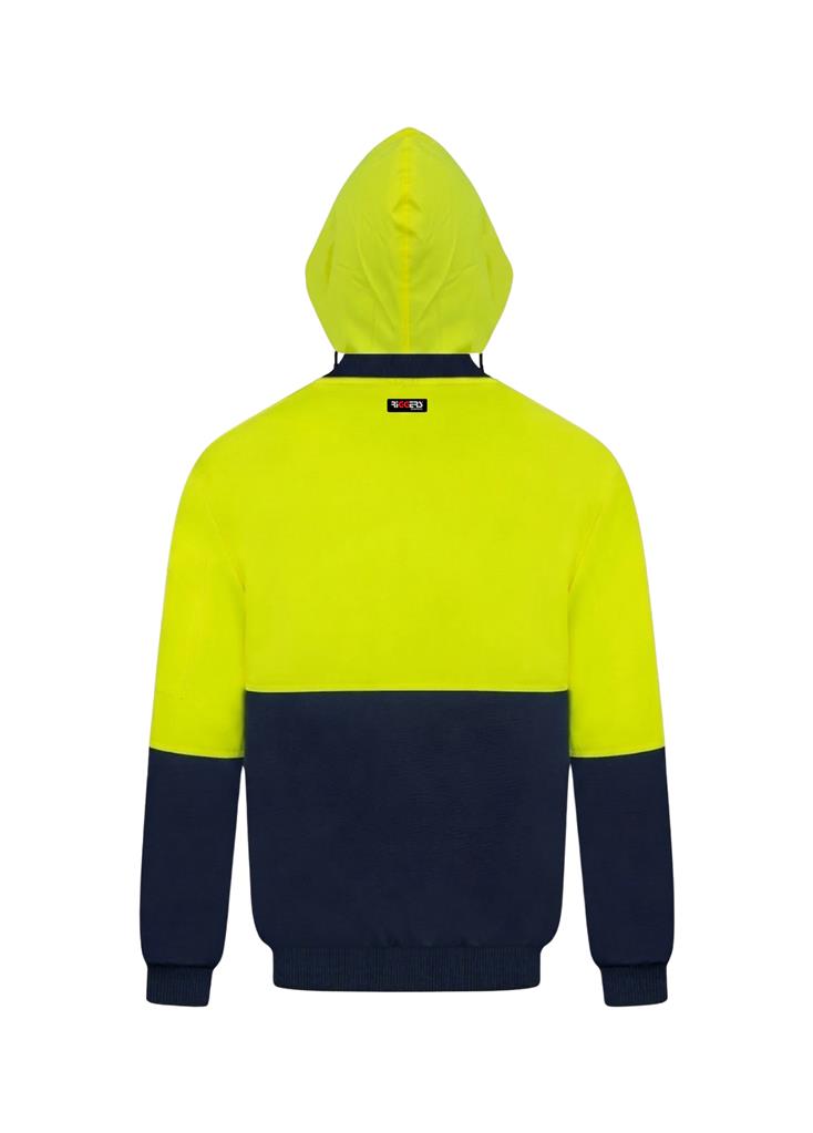 RIGGERS POLYESTER PU COATED FLYING JACKET WITH HOOD TWO TONE
