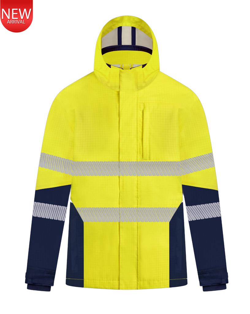 RIGGERS HIVIS FR INHERENT HRC2 REFLECTIVE WATERPROOF JACKET TWO TONE