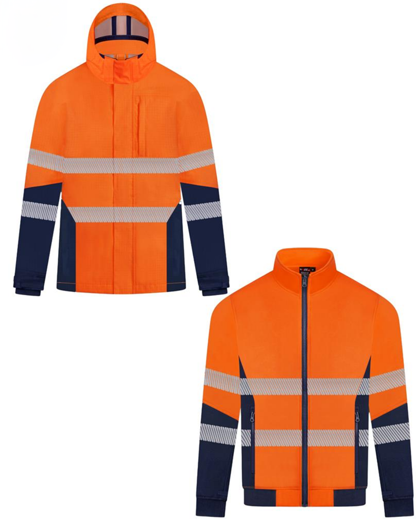 FR INHERENT HRC2 3-IN-1 JACKET WITH REFLECTIVE TWO TONE