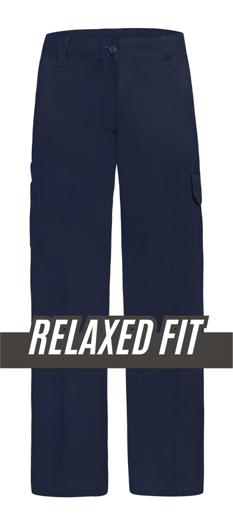 LADIES HEAVY WEIGHT 100% COTTON DRILL TROUSERS