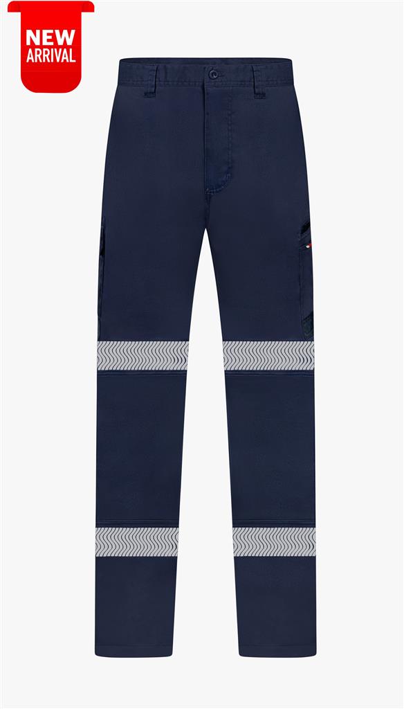 RIGGERS LADIES MID-WEIGHT STRETCH CARGO TROUSERS WITH SEGMENTED BIOMOTION REFLECTIVE