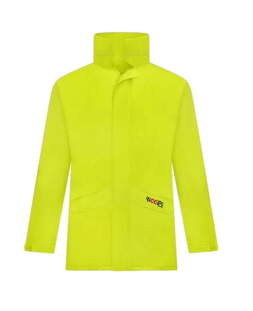HI VIS RAIN BREATHABLE AND WATERPROOF STORM JACKET