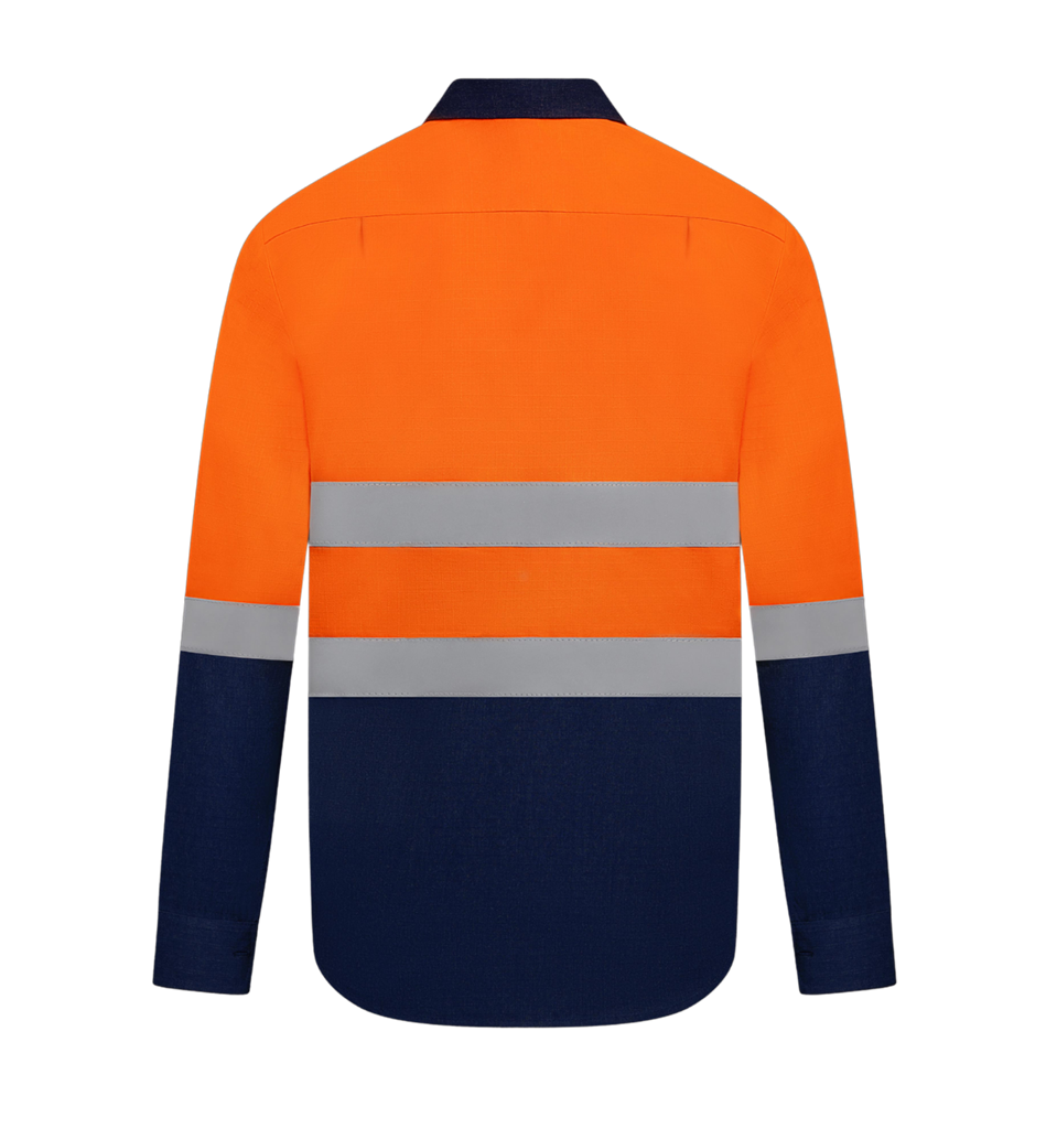 RIGGERS INHERENT FIRE RETARDANT HRC2 SHIRT WITH FR REFLECTIVE TWO TONE