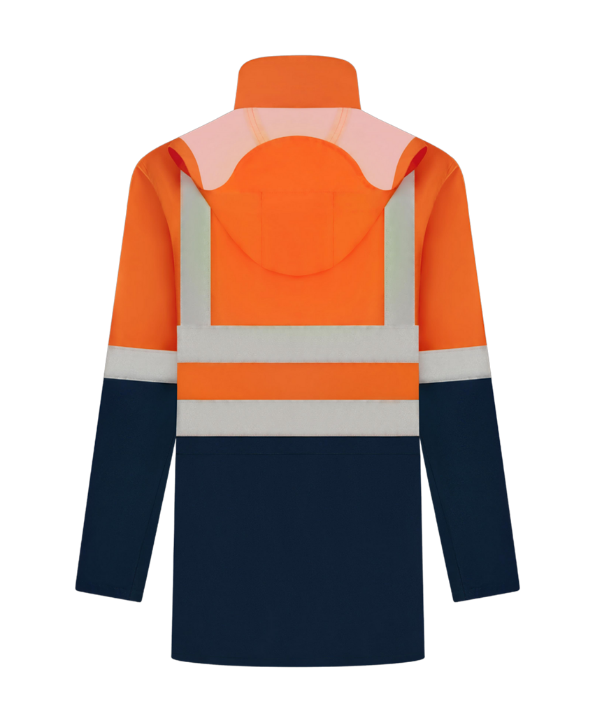 HI VIS SAFETY JACKET WITH REFLECTIVE TWO TONE