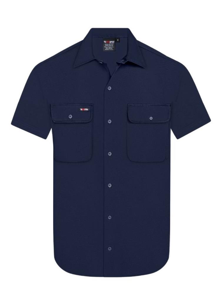 SHORT SLEEVE 100% COTTON DRILL SHIRT