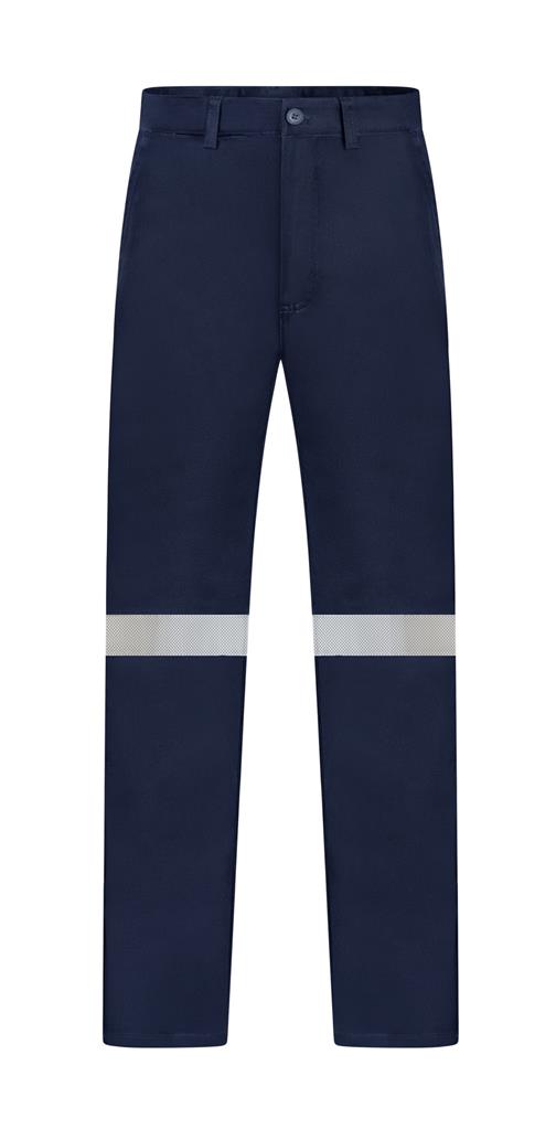 RIGGERS HEAVY WEIGHT 100% COTTON DRILL TROUSERS WITH PERFORATED REFLECTIVE AND CROTCH GUSSET
