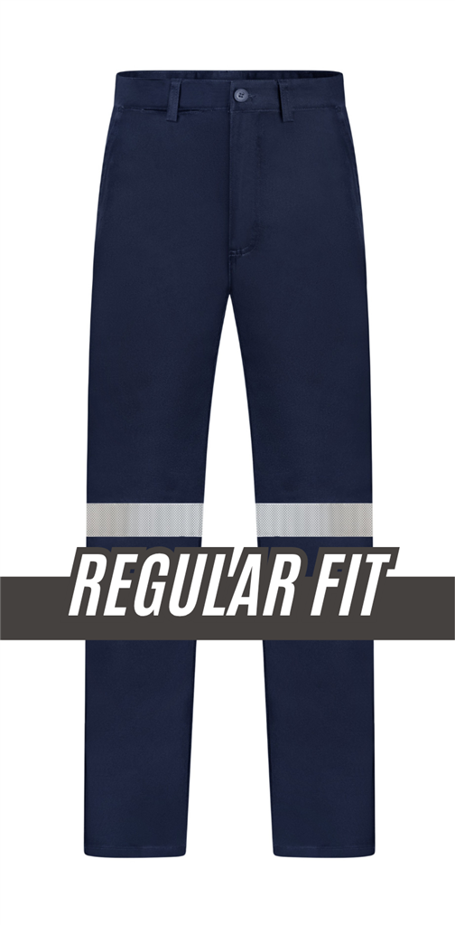 RIGGERS HEAVY WEIGHT 100% COTTON DRILL TROUSERS WITH PERFORATED REFLECTIVE AND CROTCH GUSSET