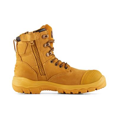 TORNADO LACE UP ZIP SIDE TPU OUTSOLE SAFETY BOOT WITH BUMP CAP