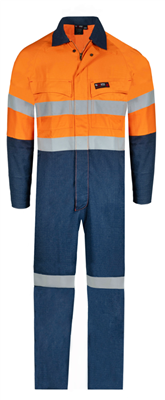 RIGGERS INHERENT FIRE RETARDANT HRC2 OVERALL WITH FR REFLECTIVE TWO TONE