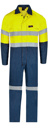 RIGGERS INHERENT FIRE RETARDANT HRC2 OVERALL WITH FR REFLECTIVE TWO TONE