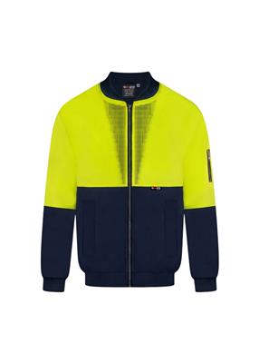 RIGGERS POLYESTER PU COATED FLYING JACKET WITH HOOD TWO TONE