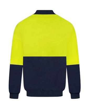 HI VIS POLYESTER PU COATED FLYING JACKET TWO TONE