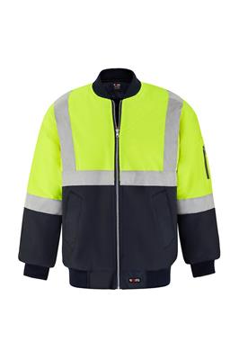 RIGGERS POLYESTER PU COATED FLYING JACKET W/REF TWO TONE + READY RESOURCES 2  LOGOS