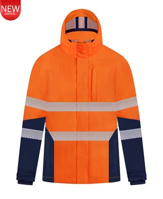RIGGERS HIVIS FR INHERENT HRC2 REFLECTIVE WATERPROOF JACKET TWO TONE