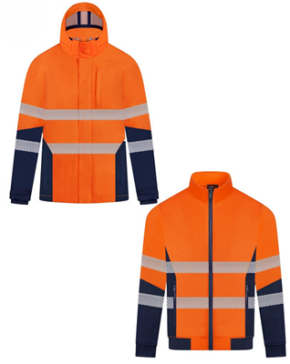 FR INHERENT HRC2 3-IN-1 JACKET WITH REFLECTIVE TWO TONE