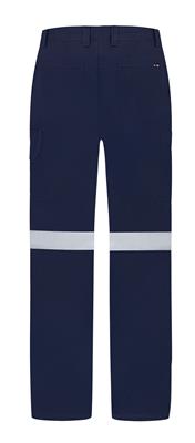 LADIES HEAVY WEIGHT 100% COTTON DRILL TROUSERS WITH REFLECTIVE