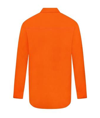 HI VIS ULTRA COOL LONG SLEEVE 100% COTTON VENTED SHIRT