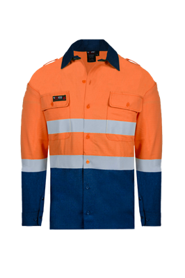 RIGGERS INHERENT FIRE RETARDANT HRC2 SHIRT WITH FR REFLECTIVE TWO TONE