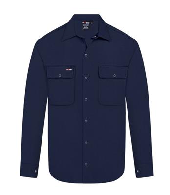 LONG SLEEVE SNAP BUTTON 100% COTTON DRILL SHIRT