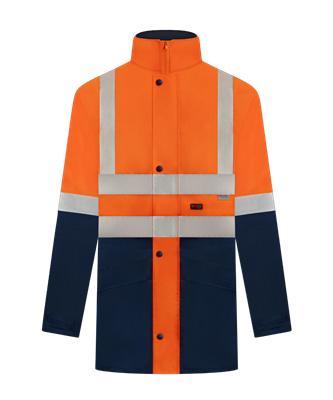 HI VIS SAFETY JACKET WITH REFLECTIVE TWO TONE