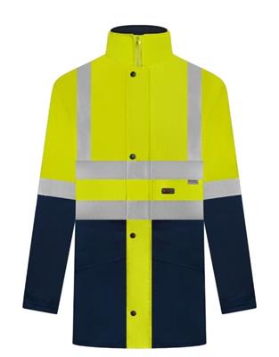 HI VIS SAFETY JACKET WITH REFLECTIVE TWO TONE