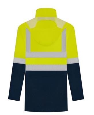HI VIS SAFETY JACKET WITH REFLECTIVE TWO TONE