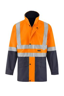 HI VIS SAFETY JACKET WITH REFLECTIVE TWO TONE