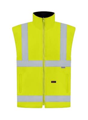 HI VIS SAFETY REVERSIBLE VEST WITH REFLECTIVE