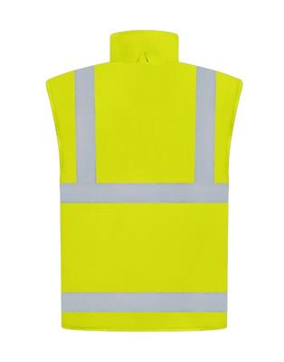 HI VIS SAFETY REVERSIBLE VEST WITH REFLECTIVE