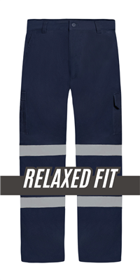 LIGHT WEIGHT COTTON CARGO TROUSERS WITH DOUBLE REFLECTIVE