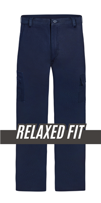 HEAVY WEIGHT 100% COTTON DRILL CARGO TROUSERS