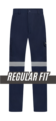 RIGGERS LIGHT WEIGHT 100% COTTON DRILL CARGO TROUSERS WITH PERFORATED REFLECTIVE AND CROTCH GUSSET