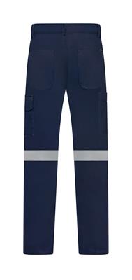 RIGGERS HEAVY WEIGHT 100% COTTON DRILL CARGO TROUSERS WITH PERFORATED REFLECTIVE AND CROTCH GUSSET