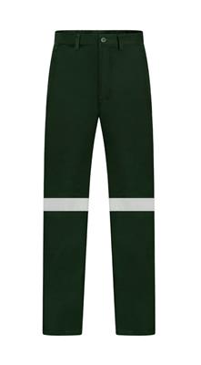 HEAVY WEIGHT 100% COTTON DRILL TROUSERS WITH REFLECTIVE