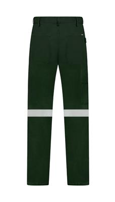 HEAVY WEIGHT 100% COTTON DRILL TROUSERS WITH REFLECTIVE