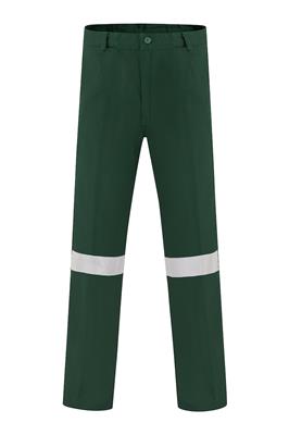 HEAVY WEIGHT 100% COTTON DRILL TROUSERS WITH REFLECTIVE