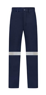 RIGGERS HEAVY WEIGHT 100% COTTON DRILL TROUSERS WITH PERFORATED REFLECTIVE AND CROTCH GUSSET