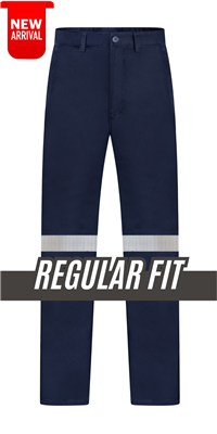 RIGGERS HEAVY WEIGHT 100% COTTON DRILL TROUSERS WITH PERFORATED REFLECTIVE AND CROTCH GUSSET