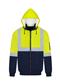 RIGGERS POLYESTER PU COATED FLYING JACKET WITH HOOD AND REFLECTIVE TWO TONE