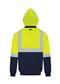 RIGGERS POLYESTER PU COATED FLYING JACKET WITH HOOD AND REFLECTIVE TWO TONE