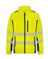 RIGGERS HIVIS SOFT SHELL QUILTED JACKET WITH BIOMOTION REFLECTIVE TAPE TWO TONE