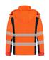 HI VIS SOFT SHELL JACKET WITH BIOMOTION REFLECTIVE TAPE TWO TONE