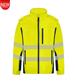 HI VIS SOFT SHELL JACKET WITH BIOMOTION REFLECTIVE TAPE TWO TONE
