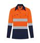 RIGGERS AIRFLEX LADIES LONG SLEEVE CLOSED FRONT COTTON DRILL SHIRT W/ PERFORATED REFLECTIVE TWO TONE