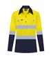 RIGGERS AIRFLEX LADIES LONG SLEEVE CLOSED FRONT COTTON DRILL SHIRT W/ PERFORATED REFLECTIVE TWO TONE